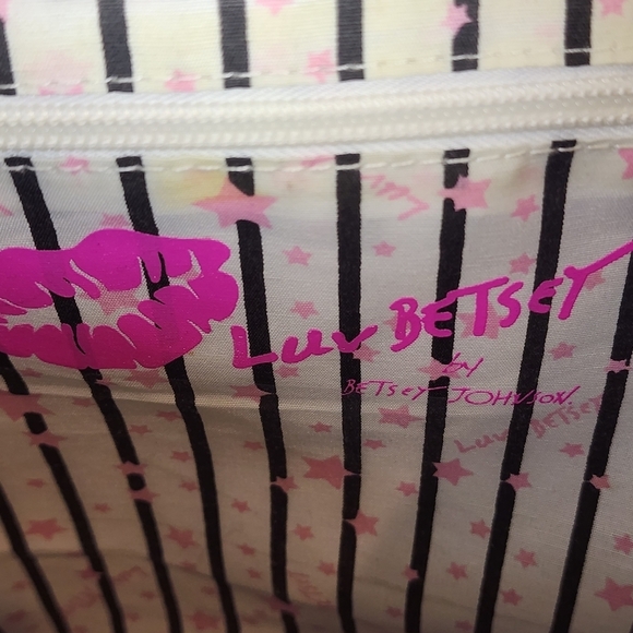 Betsey Johnson Full Size Pink Cat Backpack with Black and White Stripes - Picture 11 of 13